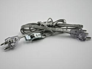 AF Bodycord: Dura-Clear 2-prong