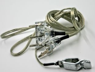Absolute Master Series Clear 2-prong Bodycord (Made in Germany)