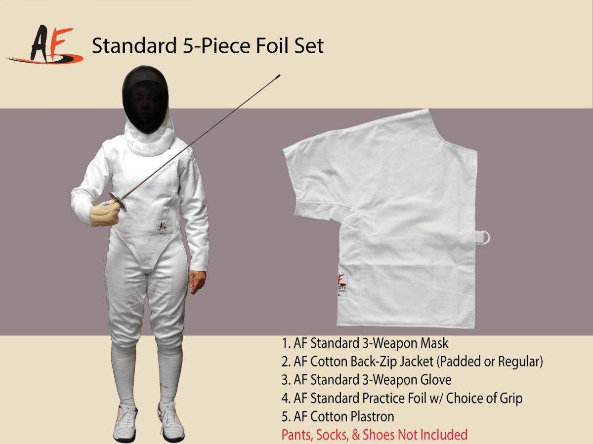 STANDARD 5-PIECE PRACTICE FOIL SET