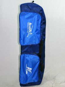 Af Fencing Bag: Team/Club (Twin Compartment) Navy Blue w/ Light Blue Pockets