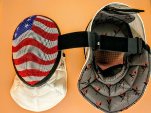 AF Advanced CE 350N Epee Mask: USA Special Edition