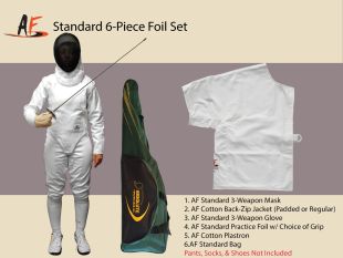Standard 6-Piece Practice Foil Set